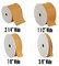 Threadart Grosgrain Ribbon Rolls - 10 yd rolls - 4 Widths 25 Colors - Solid Colors Ribbed Pattern - For Bows, Decorations, Hair Clips, and More